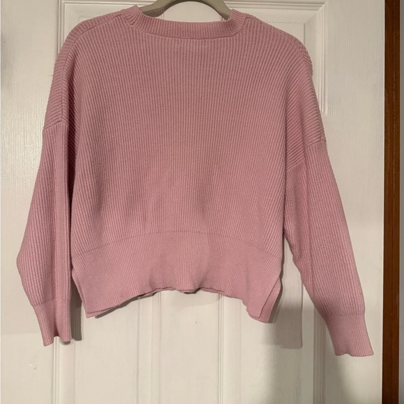 Sincerely Jules Soft Pink Cropped Crew Neck Sweater - Picture 2 of 6